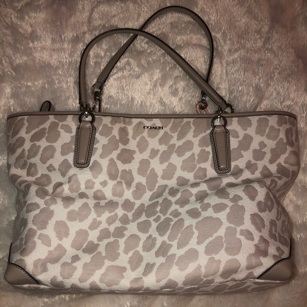Leopard Coach Tote Bag
